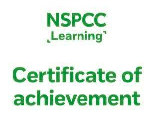 NSPCC Learning certificate of achievement